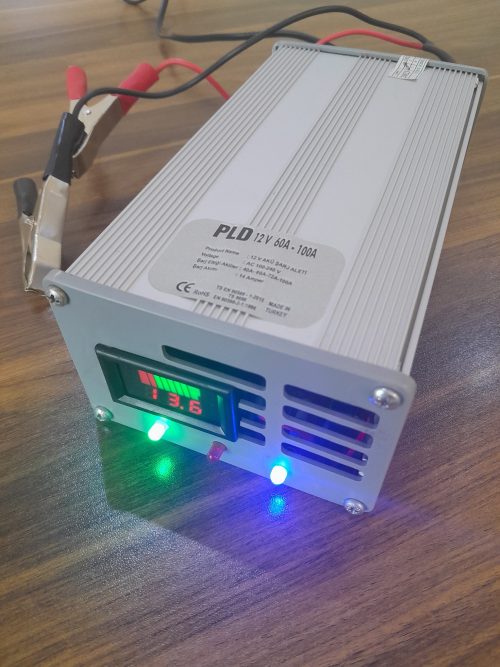 4S 10 Amper LiFePO4 Lityum Demir Fosfat Şarj Cihazı 14.6 Volt Akıllı Hızlı Şarj Aleti PLD Enerji