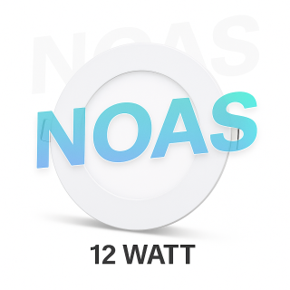 NOAS 12W Slim Sıva Altı LED Panel – Beyaz Gün Işığı 4000K | İnce tasarımlı yuvarlak LED panel