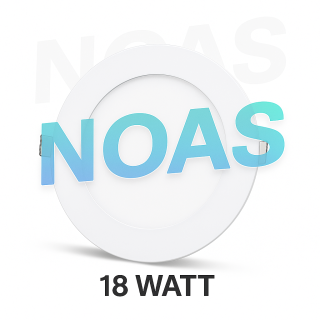 NOAS 18W Slim Sıva Altı LED Panel – Beyaz Gün Işığı 4000K | İnce tasarımlı yuvarlak LED panel