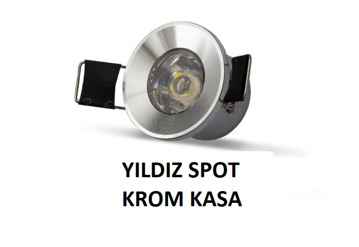 NOAS 2W Sıva Altı LED Yıldız Spot Beyaz YL94-1151 ve YL94-1152 – 6500K ve 3200K renk seçenekli dekoratif LED aydınlatma