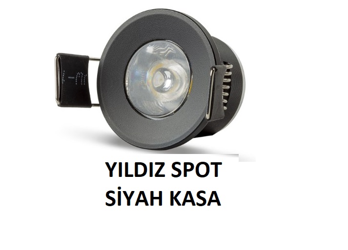 NOAS 2W Sıva Altı LED Yıldız Spot Beyaz YL94-1151 ve YL94-1152 – 6500K ve 3200K renk seçenekli dekoratif LED aydınlatma