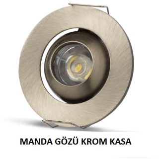 NOAS 1W Sıva Altı LED Spot Manda Gözü Hareketli YL94 Serisi – 6500K, 3200K, mavi, kırmızı ve amber renk seçenekli LED spot