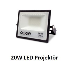 NOAS 20W LED Projektör – Yüksek parlaklık, kompakt tasarım ve IP65 koruma