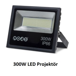 NOAS 300W LED Projektör YL70-0300 – 6500K soğuk beyaz dış mekan aydınlatma armatürü
