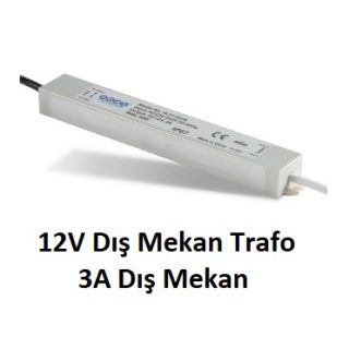 NOAS 3A Dış Mekan Adaptör YL31-0036 – 12V 3A 36W su geçirmez LED güç kaynağı