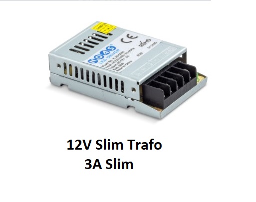 NOAS 3A Slim Adaptör YL20-0036 – 12V 3A 36W ince tip LED güç kaynağı