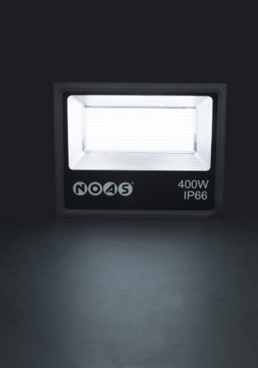 NOAS 400W LED Projektör YL70-0400 – 6500K soğuk beyaz ışıklı, yüksek güçlü dış mekan LED projektör
