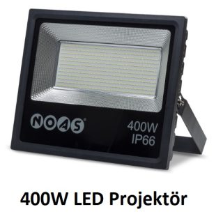 NOAS 400W LED Projektör YL70-0400 – 6500K soğuk beyaz ışıklı, yüksek güçlü dış mekan LED projektör