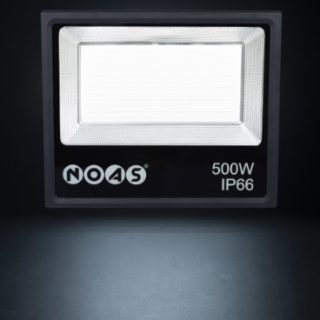NOAS 500W LED Projektör YL70-0500 – 6500K soğuk beyaz, IP65 korumalı dış mekan LED aydınlatma armatürü