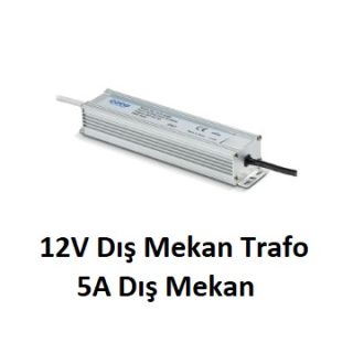 NOAS 5A Dış Mekan Adaptör YL31-0060 – 12V 5A 60W su geçirmez LED güç kaynağı