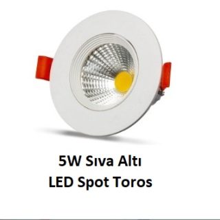 NOAS Nemrut YL28-2501 / YL28-2502 5W Sıva Altı LED Spot – 450 lümen, 6500K ve 3200K ışık seçenekli LED tavan armatürü