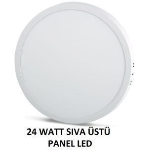 Noas YL14-2400 / YL14-2401 24W Yuvarlak Sıva Üstü LED Panel – 6500K + 3000K Işık