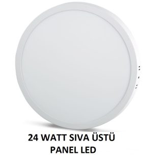 Noas YL14-2400 / YL14-2401 24W Yuvarlak Sıva Üstü LED Panel – 6500K + 3000K Işık