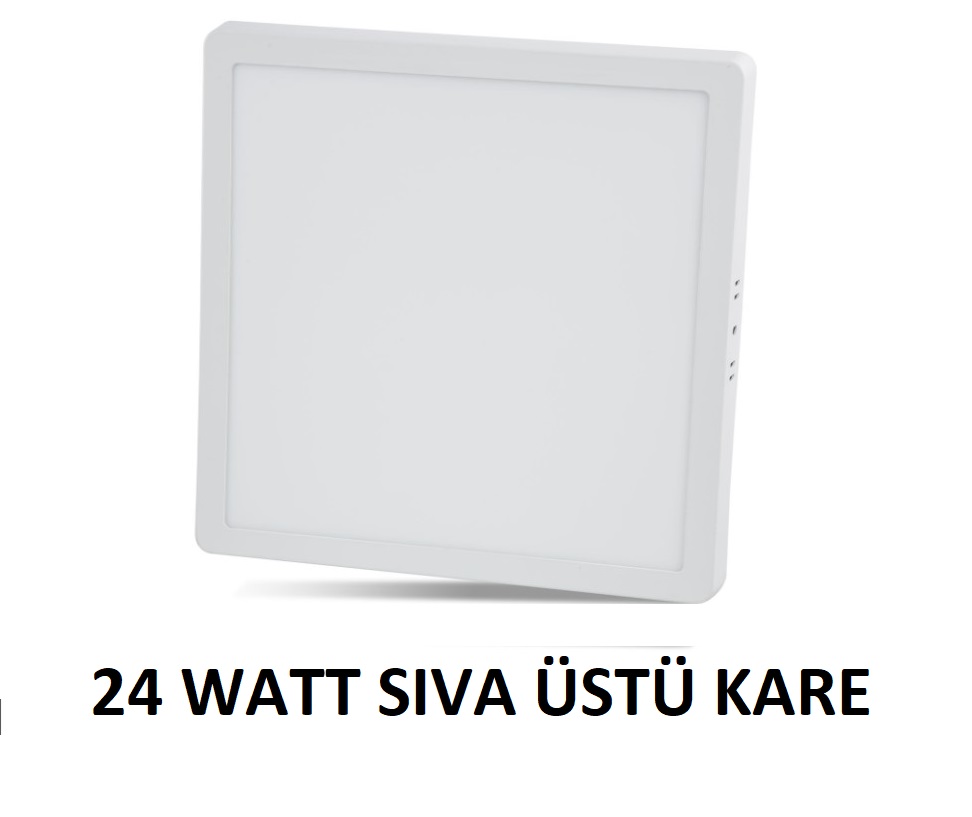 Noas YL15-2400 / YL15-2401 24W Kare Sıva Üstü LED Panel – 6500K + 3000K Çift Renk Işık
