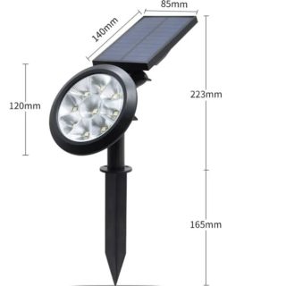 solar bahçe armatürü, CATA CT-7320, 18W solar armatür, güneş enerjili bahçe lambası, amber ışık armatür, dış mekan solar aydınlatma, IP65 solar armatür