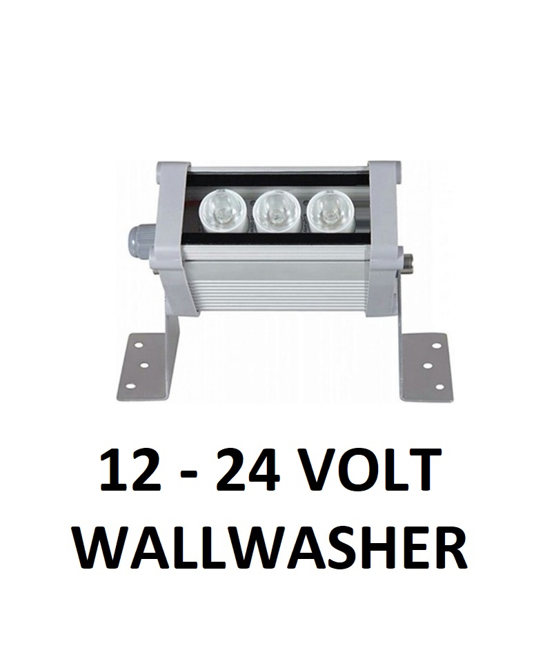 12-24 Volt 3 LED 15 cm amber wallwasher