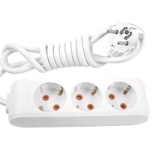 Elektronik Enerji EE-GP15-200 2 metre 3x1.5 mm² kablolu üçlü grup priz