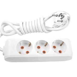 Elektronik Enerji EE-GP15-200 2 metre 3x1.5 mm² kablolu üçlü grup priz