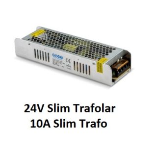 NOAS 10A Slim Trafo 24V YL30-0240 240W ince kasa LED trafo görseli