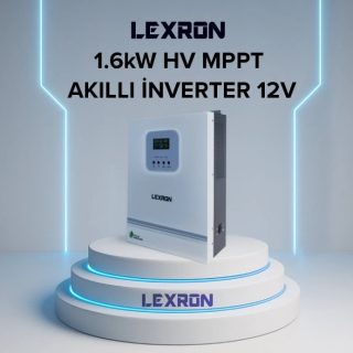 LEXRON 1.6KW HV MPPT Akıllı İnverter 12V solar inverter ön görünüm