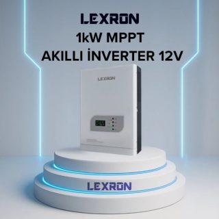 LEXRON 1KW MPPT Akıllı İnverter 12V solar inverter ön görünüm