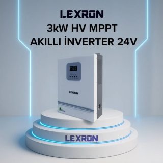 LEXRON 3KW HV MPPT Akıllı İnverter 24V solar inverter ön görünüm