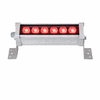 19 cm 6x1 Watt kırmızı 220V Power LED wallwasher duvar boyama armatürü