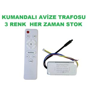 Power Led Dekor PLD-3C36IR IR kumandalı 3 renk LED avize driver trafosu