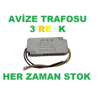 Power Led Dekor PLD-3C36 3 renk kumandasız LED avize driver trafosu