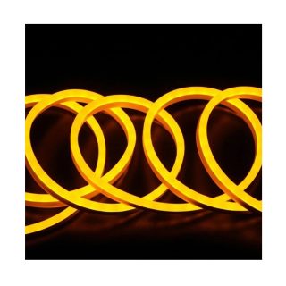 1S-816 24V sarı amber 8×16 mm silikon gövdeli Neon LED