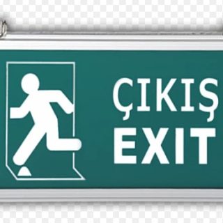 CT-9166 3W EXIT CIKIS ARMATURU LEDLI 3 SAAT AKULU EKONOMIK MODEL ana urun gorseli