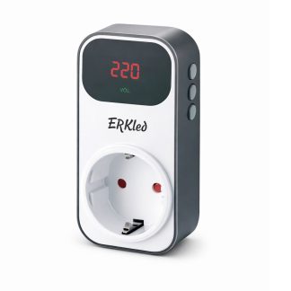 ERKled ERK1081 Voltaj Göstergeli Akım Koruyucu Priz Dijital Ekranlı