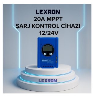 Lexron 20 amper MPPT solar şarj regülatörü güneş enerji sistemi kontrol cihazı