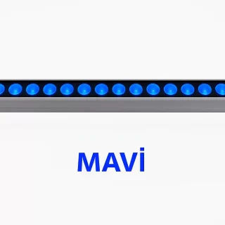 60 cm 18 LED 18W Mavi Wallwasher – Dış Mekan Alüminyum Gövde Armatür ana urun gorseli
