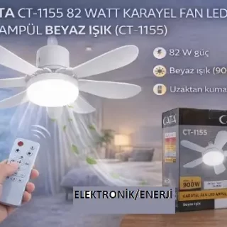 CT-1155 KARAYEL FAN LED AMPUL DEKORATIF GUCLU SERINLETICI AYDINLATMA ana urun gorseli