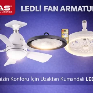 NOAS LEDLI FAN ARMATUR CESITLERI