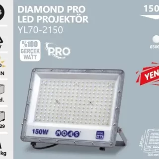 YL70-2150 YL70-2150 NOAS LED 150W MERCEKLI PROJEKTOR 6500K IP65 DIS MEKAN ana urun gorseli