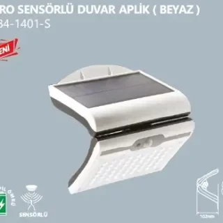 YL84-1401-S YL84-1401-S NOAS LED NERO SENSORLU SOLAR DUVAR APLIK BEYAZ KASA ana urun gorseli