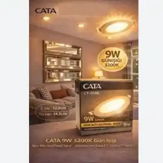 CT-5146G 9W SLIM PANEL GUNISIGI GUCLU TAVAN AYDINLATMA ana urun gorseli