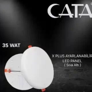 CT-5663G 35W X PLUS LED PANEL GUNISIGI SIVA ALTI AYARLI GENIS ALAN AYDINLATMA ana urun gorseli