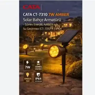 CT-7310A 7W SOLAR BAHCE ARMATURU AMBER DEKORATIF AYDINLATMA ana urun gorseli